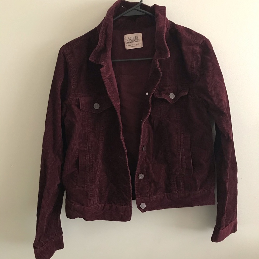 Maroon corduroy jacket